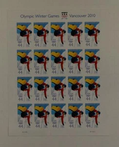 US SCOTT 4436 PANE OF 20 VANCOUVER 2010 STAMPS 44 CENT MNH - Picture 1 of 1