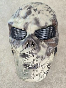 Paintball Skull Mask Camouflage Full Face Mesh Eye Protection - Picture 1 of 9