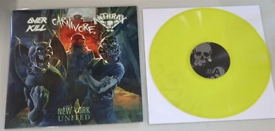 Overkill Carnivore Anthrax New York United Lime Vinyl LP Record new demos - Image 1 of 2