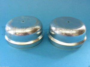 2 tapacubos de 64 mm para remolque independiente tapa antipolvo de metal grasa de rueda - Imagen 1 de 1