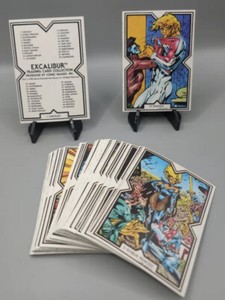 1989 Comic Images Excalibur Trading Card Complete Set 1-45 X-men Marvel Universe