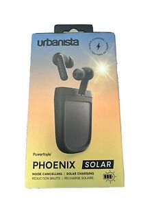 Urbanista Phoenix Noise-Cancelling Solar Charging Earbuds – Black - Headphones