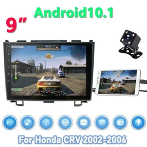 For Honda CRV 07-11 9'' Android 11 Car Stereo Radio GPS WIFI Bluetooth +Camera - Picture 1 of 10