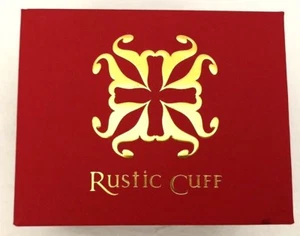 Rustic Cuff Brand Red & Black & Gold Display Gift Box New - Picture 1 of 4