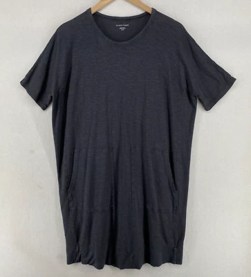 EILEEN FISHER Dress XS Hemp Organic Cotton Jersey Tunic Oversized Dolman Gray - Image 1 of 4