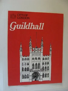 City of London Guildhall 1970s brochure history, guide UK - Picture 1 of 1