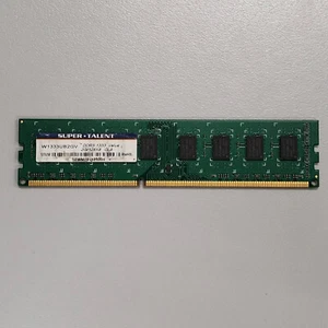 Super Talent 2GB DDR3 RAM PC3-10600 1333MHz non-ECC DIMM Memory W1333UB2GV - Picture 1 of 6