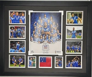 2022 SAMOA NATIONAL RUGBY LEAGUE TEAM MEMORABILIA PICTURE FRAME - Picture 1 of 1