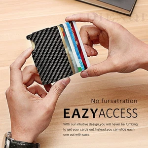 Carbon Fiber Package Wallet Multi-functional Metal Card - Bild 1 von 11