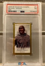 POP 7!!  Same or Higher! 2016 Upper Deck Goodwin Champions Michael Jordan PSA 7