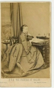 Vintage CDV Princess Alexandra of Denmark Queen of Great Britain by Mayall - Picture 1 of 2