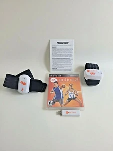 Active 2 PS3 Playstation 3 Game with 2 Heart Rate Monitor + USB No Belt - Picture 1 of 8