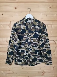 Carhartt Long Sleeve Camo Oxford Shirt Small Green 100% Cotton - Picture 1 of 23