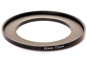 52-72mm Metal Step Up Ring Lens Adapter 52 male to 72mm female thread - UK STOCK