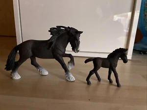 Schleich Pferde| Fohlen| Kaltblut| Sehr Guter Zustand - Bild 1 von 3