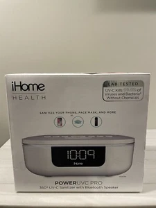 iHome Health Power UVC Pro Phone Sanitizer w/ Bluetooth Speaker (NEW). - Picture 1 of 5