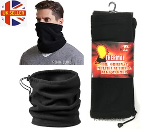 Comfortable PRO HEAT Thermal Fleece Neck Warmer Balaclava Tube Scarf Face Mask - Picture 1 of 2