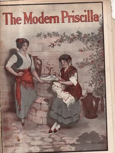 1913 Moderno Priscilla Agosto - Irlandese Uncinetto Marinaio Colletto; - Picture 1 of 1