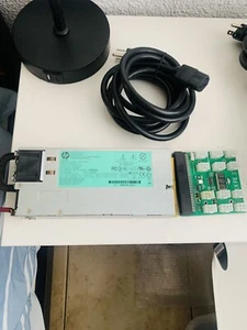 HP Platinum Server Power Supply 1200 W w/ breakout board - Picture 1 of 7
