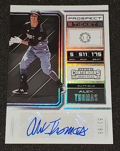 ALEK THOMAS 2018 PANINI CONTENDERS DRAFT PICKS PROSPECT TICKET AUTO /99 - Bild 1 von 2