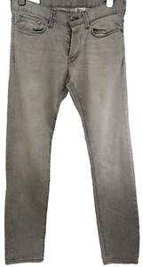 H&M Mens Jeans Light Grey Waist32in Leg32in Slim fit used condition-(EBSK2358) - Picture 1 of 9