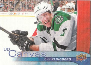 16/17 UPPER DECK UD CANVAS #C30 JOHN KLINGBERG STARS *26489