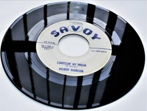 Wilbert Harrison Confessin My Dream 1956 Savoy 1198 White Label 1st Press 45 VG+ - Picture 1 of 1