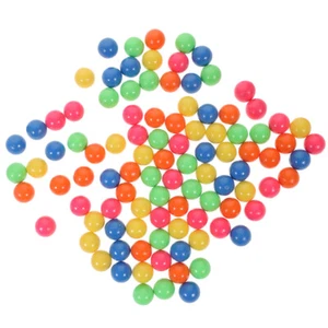100 Pezzi Palline di Plastica Colorate Grandi Marmi Colorati Luminosi Bambino Bimbo - Foto 1 di 12