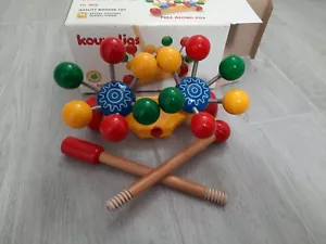 SEHR SELTEN VINTAGE 80ER KOUVALIAS GALAXY ROTIERENDES HOLZ GRIECHISCHES SPIELZEUG GRIECHENLAND NEU - Bild 1 von 7