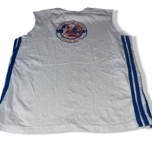 Vintage men Hawaiin King Waikiki Beach white Tank Top in M|L28 W20| SKU 5494 - Picture 1 of 3
