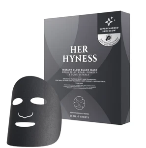 Her Hyness MASK Brillo Instantáneo Negro Reducir Arrugas Manchas Oscuras Iluminar 7 Hojas - Imagen 1 de 7