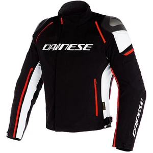 Dainese Men's Racing 3 D-Dry Jacket Road Touring Black White Red - Picture 1 of 3