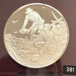 Franklin Mint Sterling Silber Rockwell, Frost Mending Wall 30gm - Bild 1 von 3