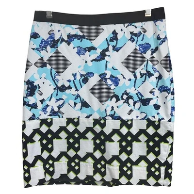Peter Pilotto Target Womens Multicolored Pencil Skirt Size 8 Cotton Blend - Image 1 of 4