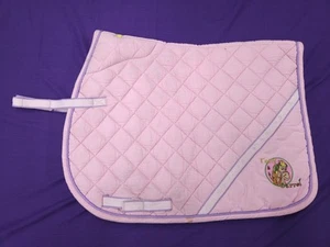 Tony & Carrot Pony Size Pink Padded Horse Saddle Pad / Numnah - Picture 1 of 6