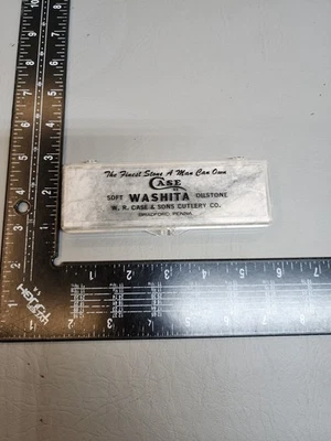 Piedra de afilar piedra de afilar W.R. Case XX Soft Washita Oilstone + estuche de plástico de colección Foto 1 de 4