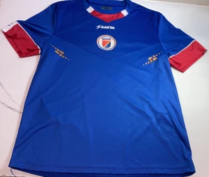 Saeta Herren Fußball Trikot Blau Haiti International Team Futbol Gr. M - Bild 1 von 11