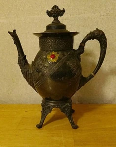 Antique Meriden Britannia Silverplate Footed Coffee Pot #1919 - Picture 1 of 6