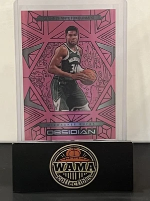 Baloncesto obsidiana 2024-25 Giannis Antetokounmpo Pink Flood/49 dólares Foto 1 de 2