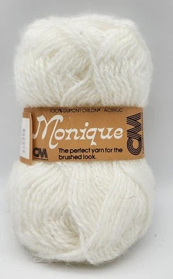 Hilo Columbia Minerva CM Monique #3701 blanco 1 oz acrílico Orlon Foto 1 de 3