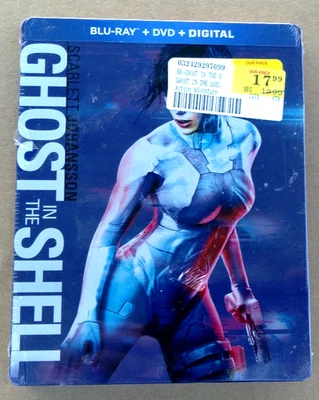 GHOST IN THE SHELL BLU-RAY DVD + DIGITAL STEELBOOK EDITION BRAND NEW SEALED DVD - Image 1 of 2
