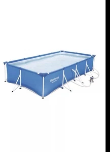 Bestway STEEL PRO SWIMMING POOL 13ft 400 x 211 Rectangular Garden Above Ground - Picture 1 of 4