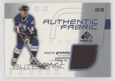 2001-02 SP Game Used Edition Authentic Fabric Wayne Gretzky #AF-GE HOF - Image 1 of 2