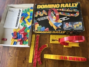 Vintage Domino Rally Basic Set Pressman Toy Action Dominoes Game 1989 Works - Picture 1 of 7