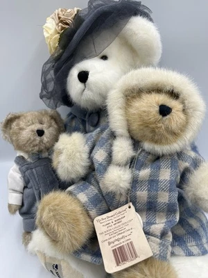 Lote de Navidad Boyds Bears Gwendolyn Goodknight, Stuart, Flurry B B Bundleup Foto 1 de 4