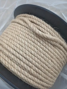 50M-6mm Jute Rope String for Crafting Thick Natural Hemp Rope for Arts & Crafts - Picture 1 of 9