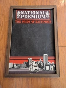 1984 National Premium Beer Pride of Baltimore Menu Chalkboard Sign 25 x 17 In - Picture 1 of 4