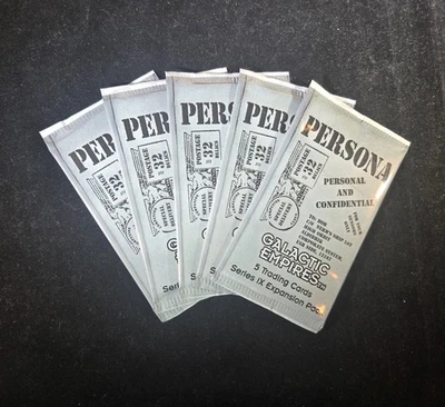 Paquete de refuerzo de expansión Persona Galactic Empires Serie IX - 5 paquetes sellados Foto 1 de 2