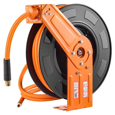 Retractable Air Hose Reel 1/2 IN x 50 FT Hybrid Air Hose Reel Max 300 PSI - Image 1 of 4