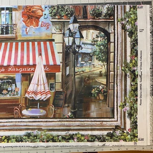 French Cafe Flower District Curtain Valance Panel | 54"x17" - Picture 1 of 4